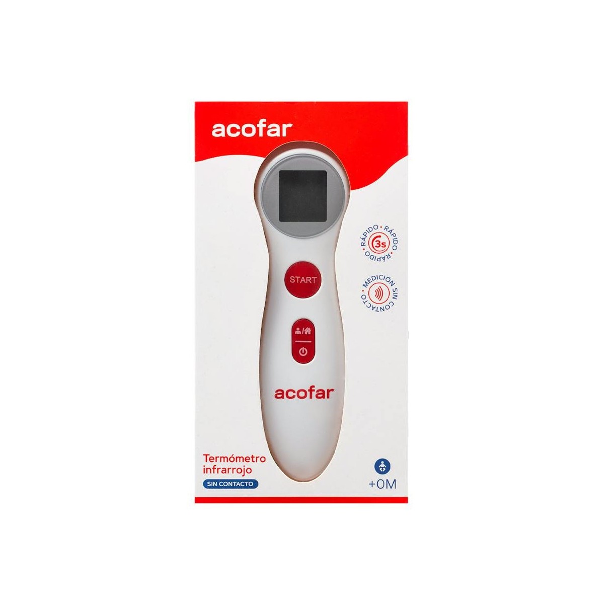 Termometro Cli Dig Acofar S/Cont Infrar Det-306
