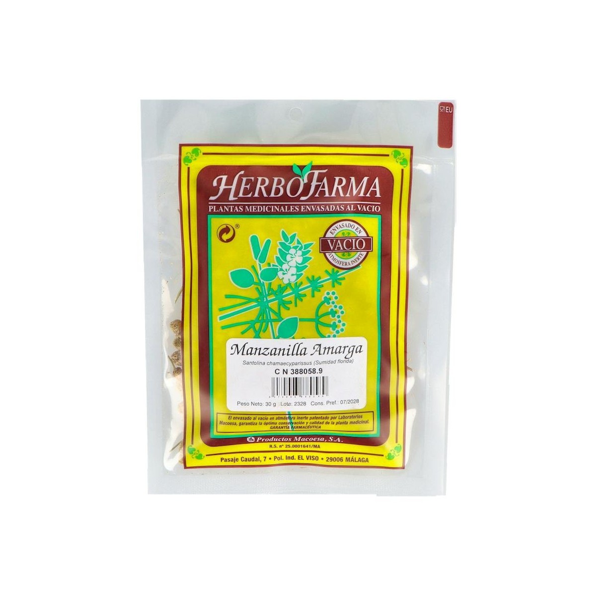 Manzanilla Amarga Herbofarma 30 G