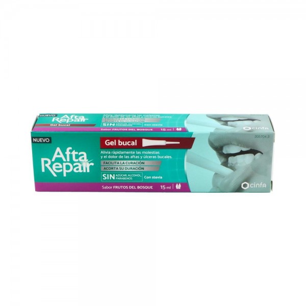 AFTA REPAIR GEL SABOR FRUTOS BOSQUE 15 ML