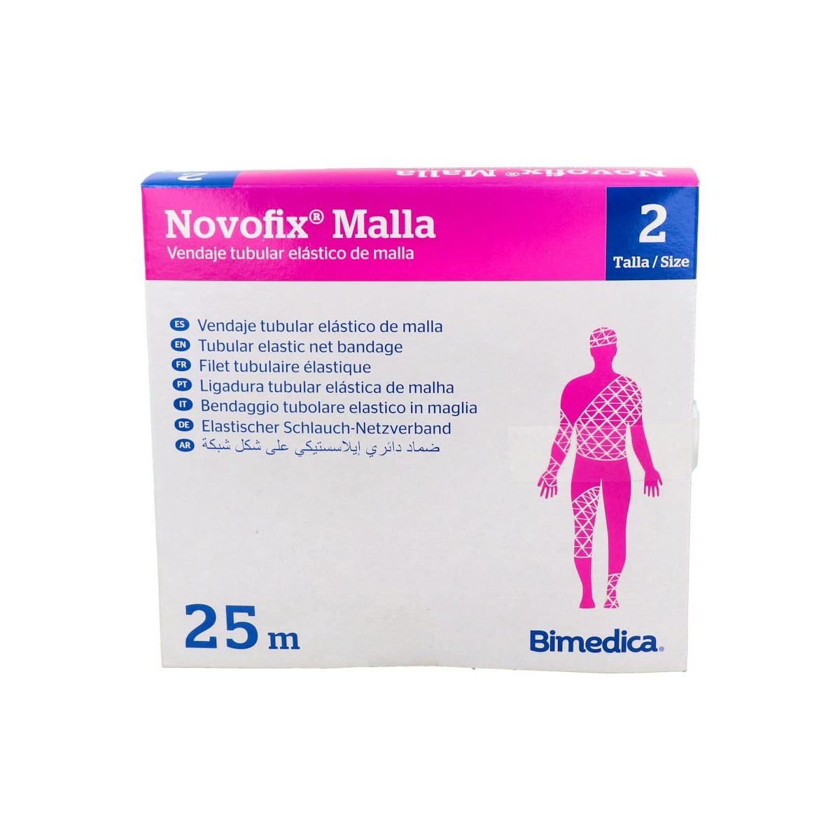 Vendaje Novofix Tubu Elas Malla 25M N2 130350