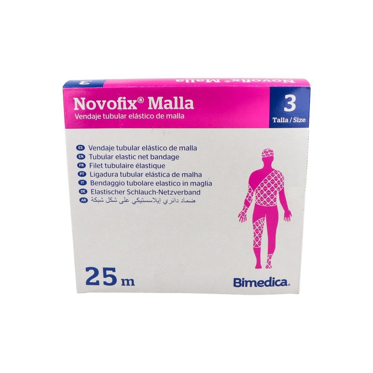 Vendaje Novofix Tubu Elas Malla 25M N3 130351