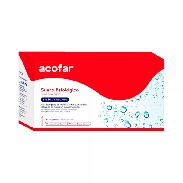 Suero Acofar Fisiolog 30 Unid 5 Ml
