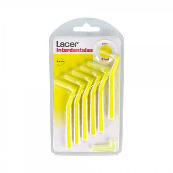 CEPILLO INTERDENTAL LACER FINO ANGU AMARILLO 6 U