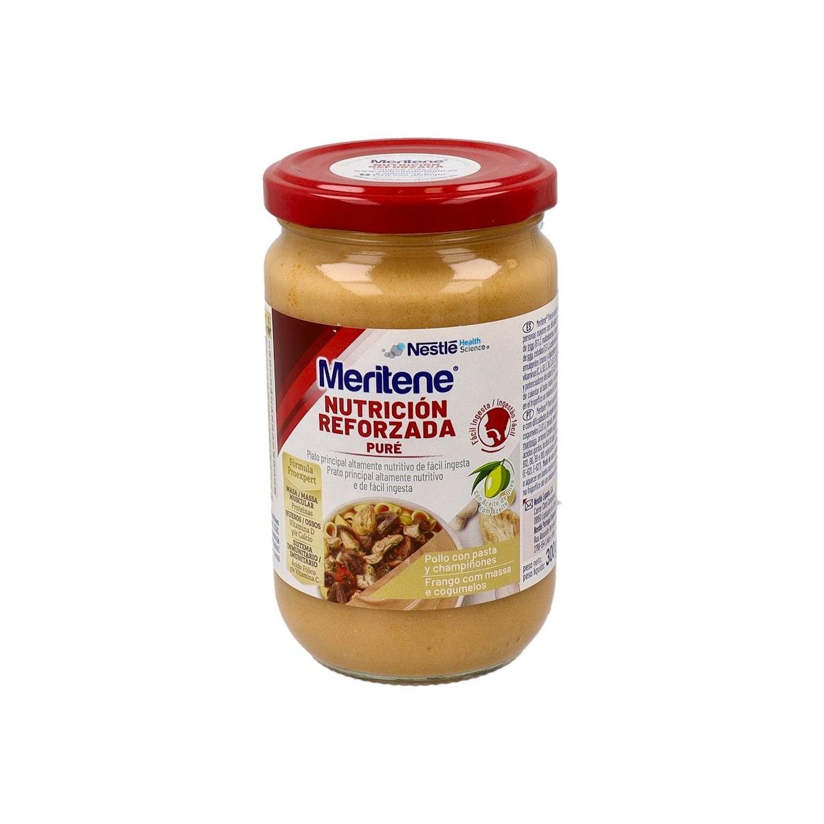 Meritene Pure Pollo Pasta Champiñones 300 G Tarro
