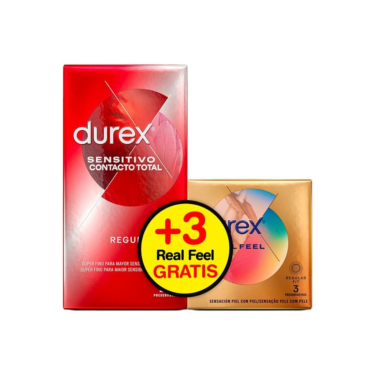 DUREX SENSITIVO CONTACTO TOTAL 12 UD + 3 UD...