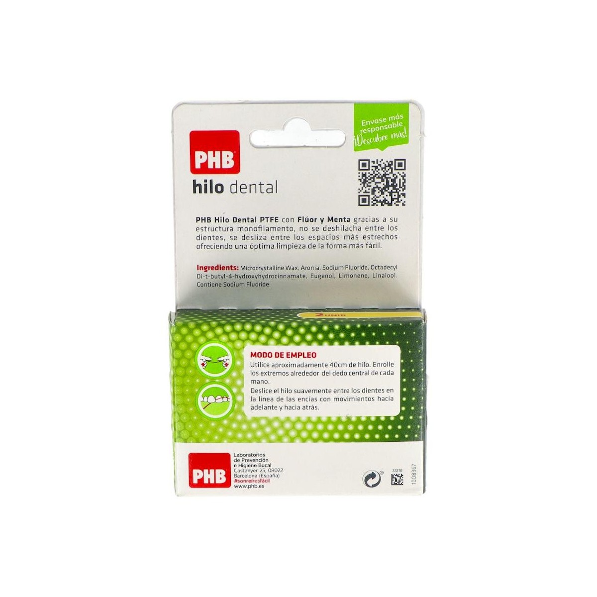HILO DENTAL PHB FLUOR MENTA 50 ML DUPLO